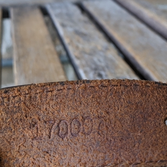 Another Line Inc French Fishtail Braided Leather Belt Size 28 - Picture 6 of 7